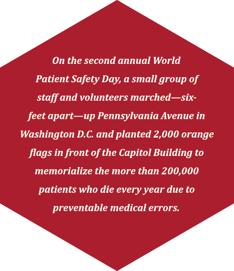 On the second annual World Patient Safety Day, a small group of staff and volunteers marched—six-feet apart—up Pennsy   