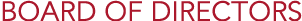 Board of Directors
