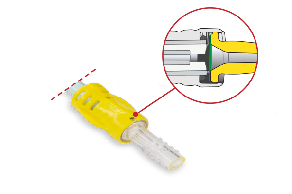 NomoLine-O - Close-up of hydrophobic bacterial filter