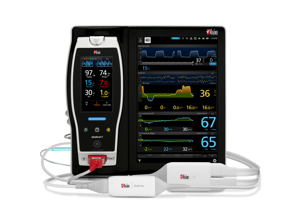 Masimo - Root with Radical-7 displaying rainbow