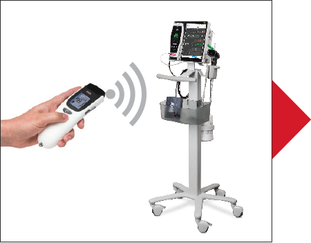 Masimo - TIR-1 transferring data via Bluetooth 